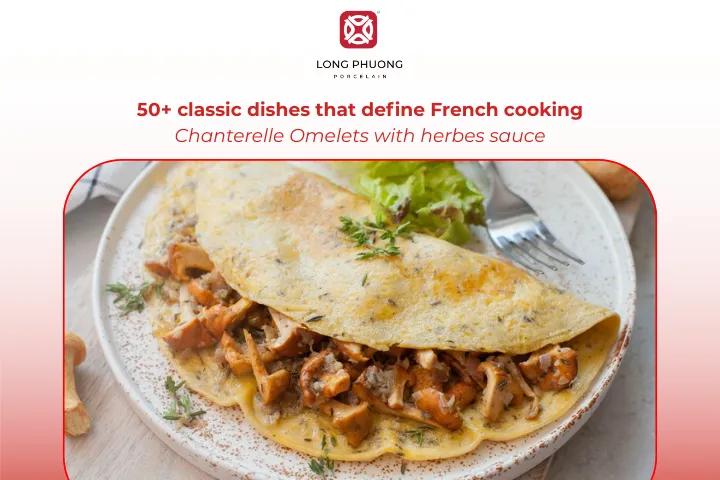 Chanterelle Omelets are an elegant omelet that highlights fresh mushrooms and herbs