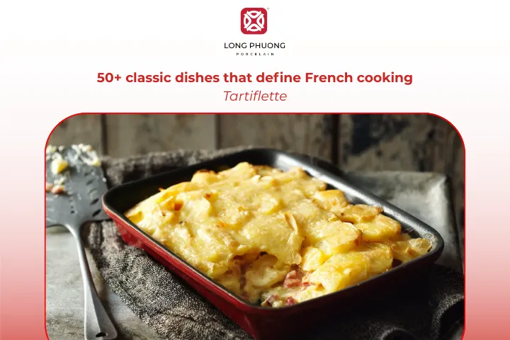 Tartiflette is a hearty Alpine potato dish with melted cheese and bacon