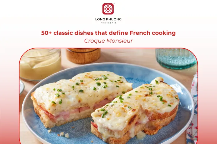 Croque Monsieur is a grilled ham sandwich enriched with béchamel and cheese