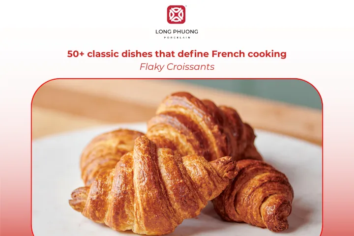 Croissants are a flaky pastry that starts many French mornings