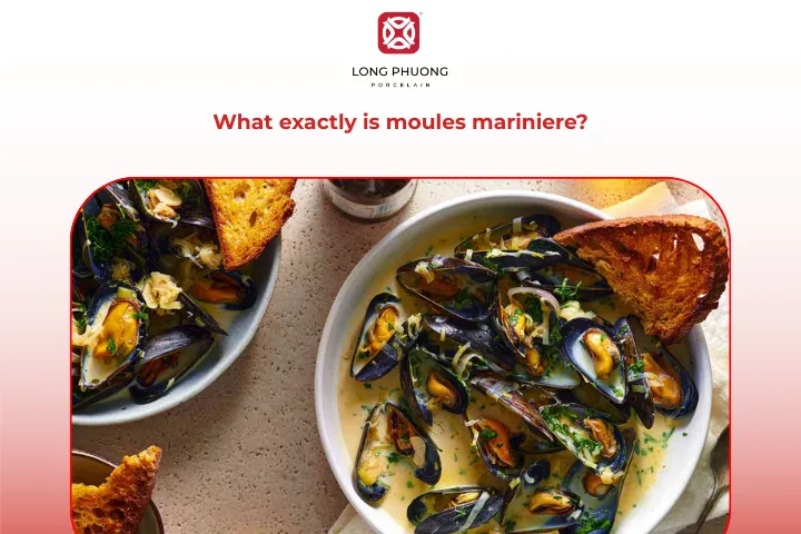 Moules marinière is a classic French mussel dish celebrated for its fresh seafood flavor