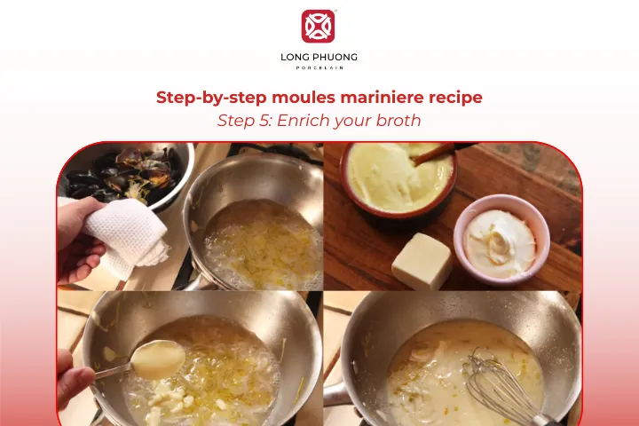 Finishing the broth with butter, cream, or aioli transforms it into a silky, luxurious sauce