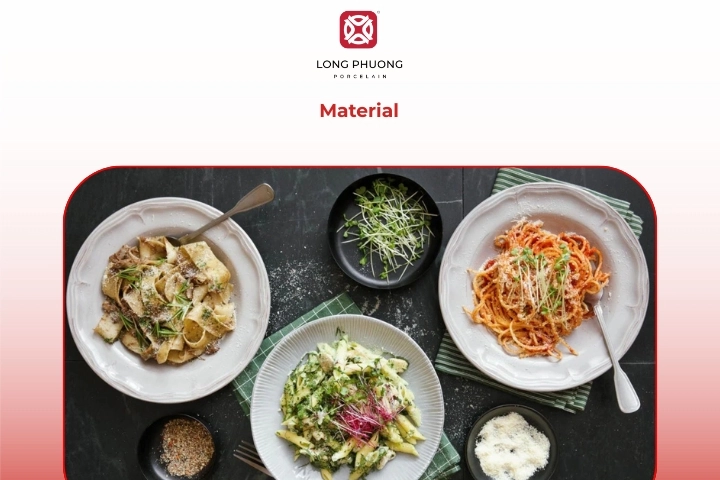 Comparison of pasta bowl porcelain material and quality for long-term use
