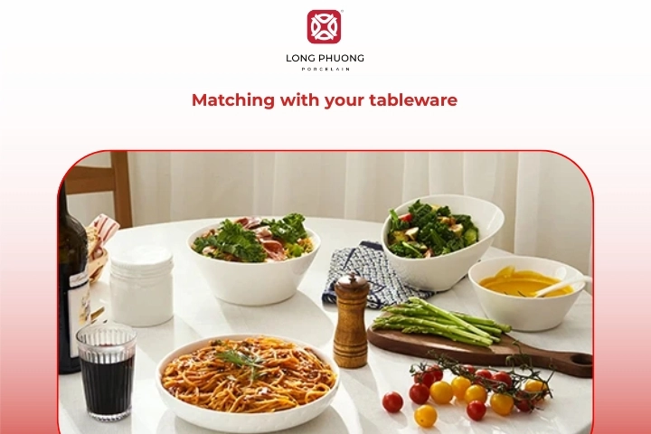 Matching porcelain pasta bowls with existing dinnerware collections