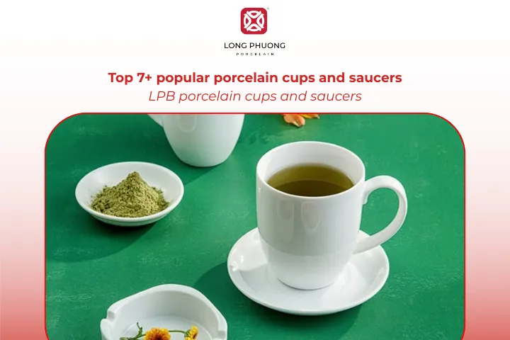 LPB porcelain cups and saucers are practical, durable, and suitable for any setting