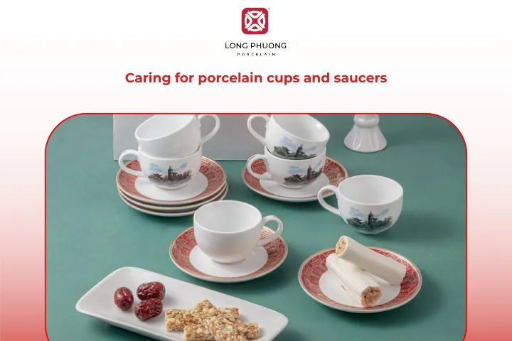 Porcelain cups and saucers can last for decades with simple care