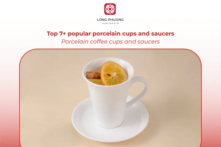 Porcelain coffee cups and saucers combine simplicity, durability, and everyday use