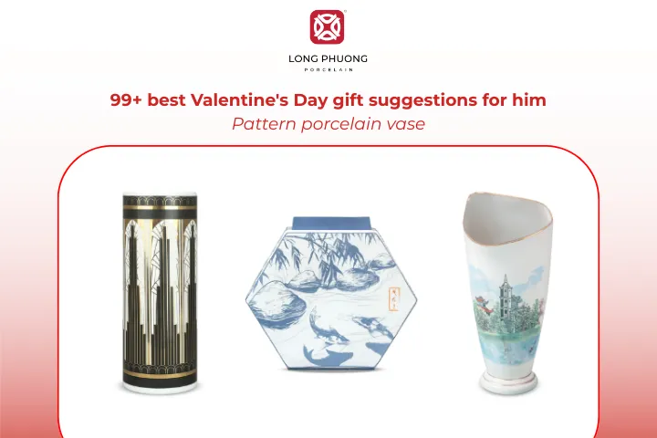 Patterned porcelain vases add elegance to home décor