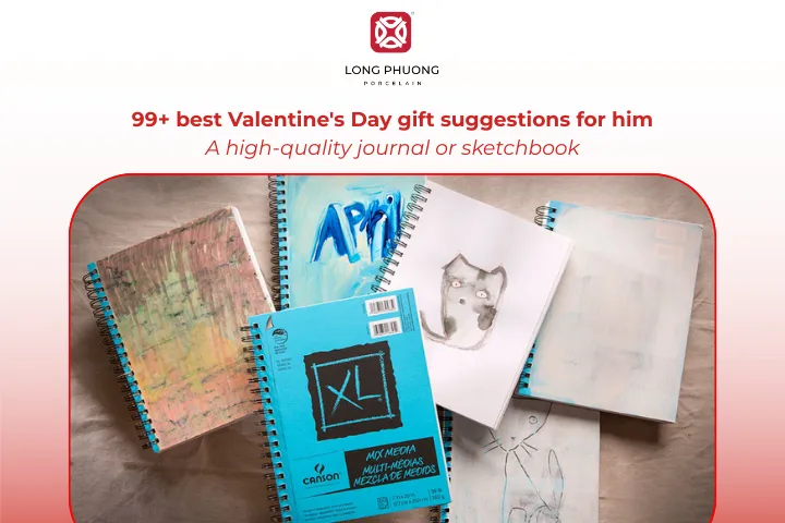 Journals and sketchbooks encourage his creativity and reflection