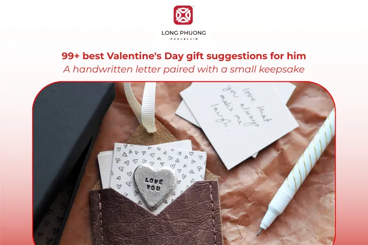 Handwritten letters paired with keepsakes feel personal and heartfelt