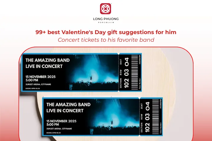 Concert tickets create unforgettable shared experiences