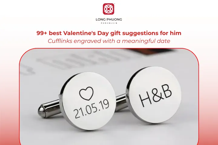 Engraved cufflinks add sophistication and personal meaning