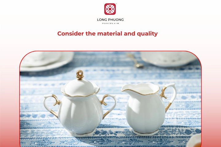 High-quality porcelain teapot with fine golden detailing up close