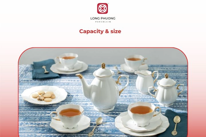 Three teapots of small, medium, and large capacity for tea servings
