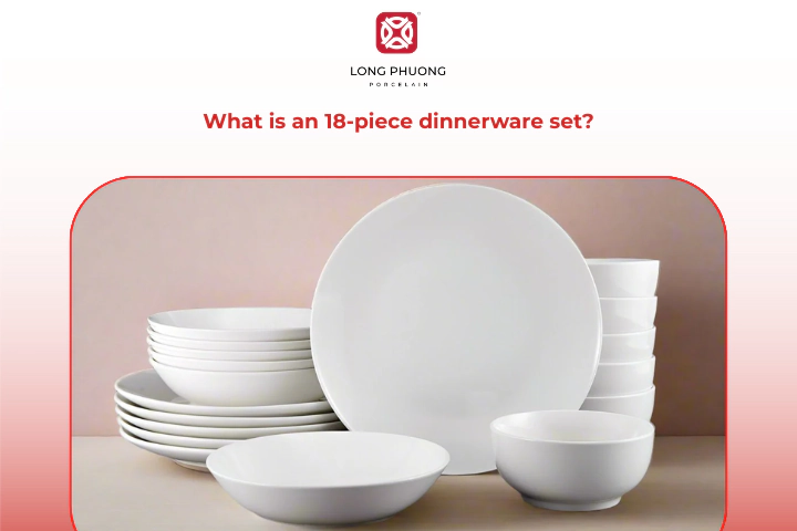 An 18-piece dinnerware set offers just the essentials for six, ideal for everyday meals