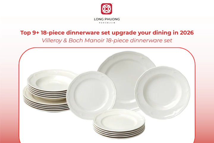 The Villeroy & Boch Manoir set has a classic European style with lasting elegance