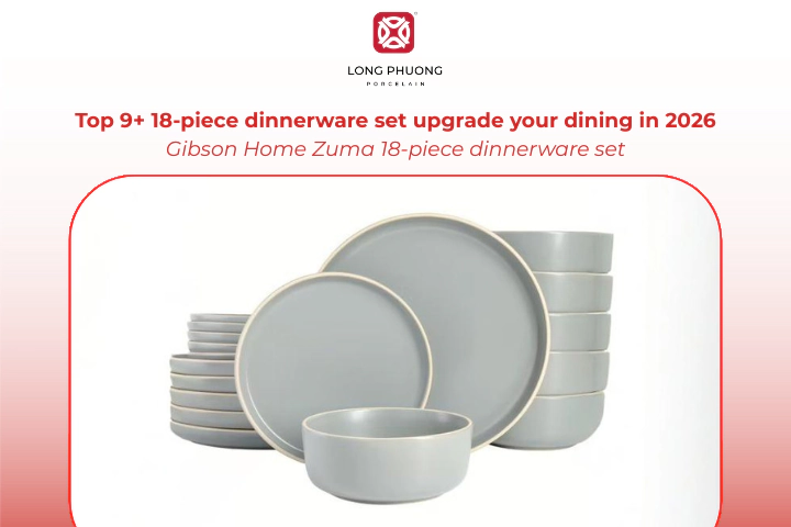 The Gibson Home Zuma set is a modern stoneware set with a bold look for casual meals