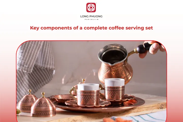 A complete coffee serving set is designed to bring convenience to the coffee table