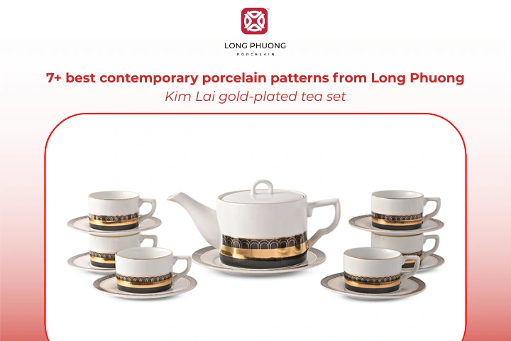 Luxurious gold details elevate tea time with a modern classic touch