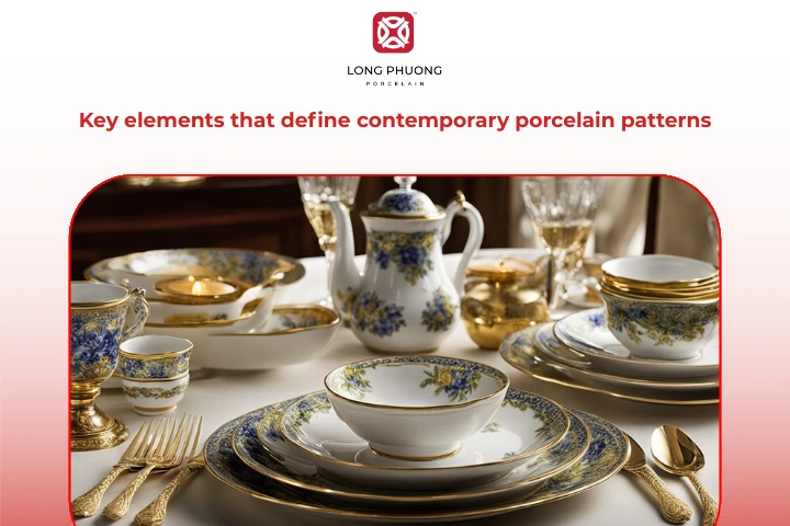 Color balance, clean lines, and subtle textures define the beauty of contemporary porcelain patterns