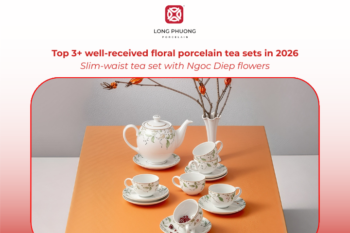 A slim silhouette with delicate florals adds lightness and artistic charm