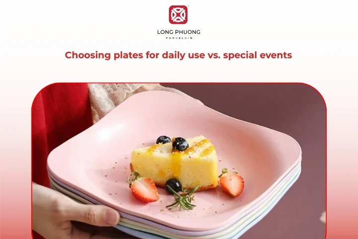 Porcelain appetizer plates for everyday dining and special occasions