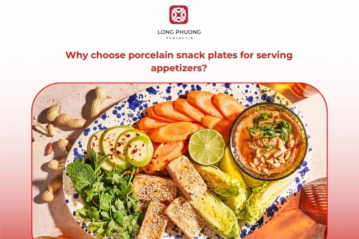 Elegant porcelain appetizer plates enhancing food presentation on dining table