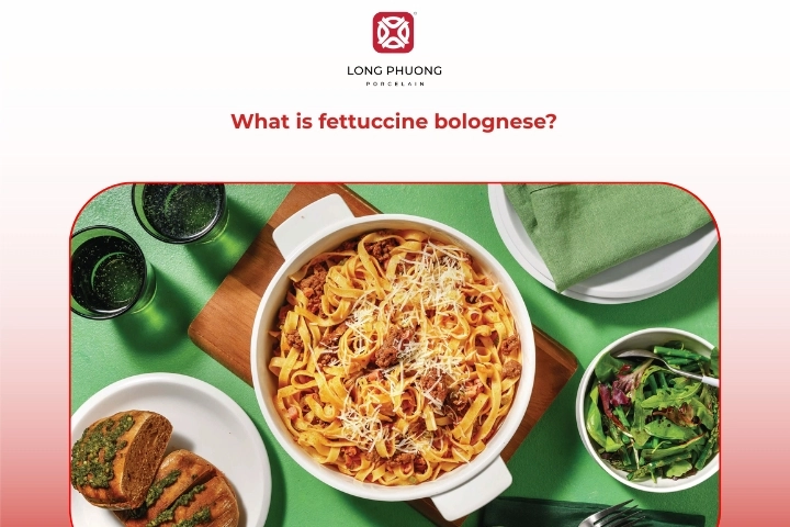 Classic fettuccine bolognese with traditional Italian meat sauce
