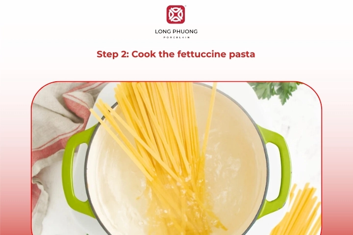 Cooking fettuccine pasta until al dente