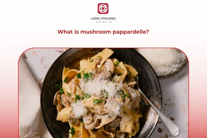 Mushroom pappardelle recipe pasta explained with wide flat noodles and savory mushroom sauce