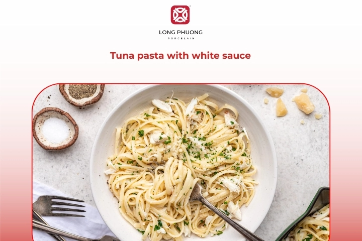 Pasta with tuna recipe and white sauce