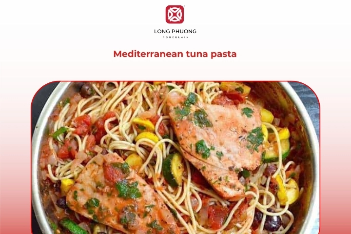 Mediterranean tuna Italian pasta