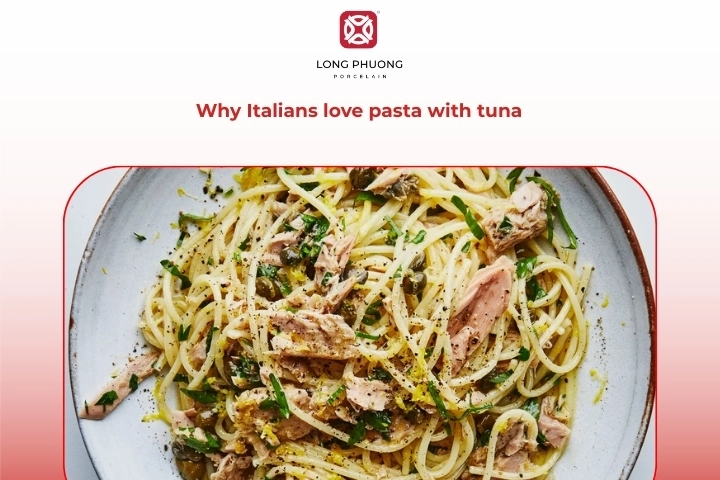 Italian pasta tuna traditional home cooking