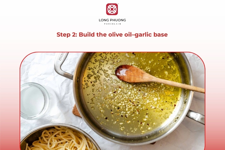 Olive oil garlic base for tuna in oil recipes