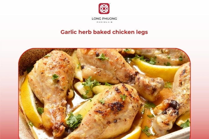 Garlic herb baked chicken legs flavorful oven baked