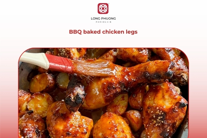 BBQ baked chicken legs smoky and sticky baked