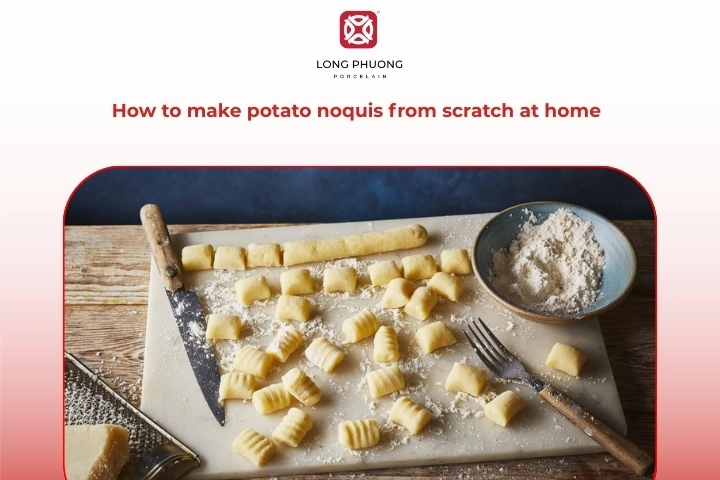 Step by step process showing how to make potato noquis recipe