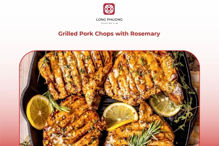 Grilled rosemary pork chops recipe smoky flavorful pork chops and rosemary