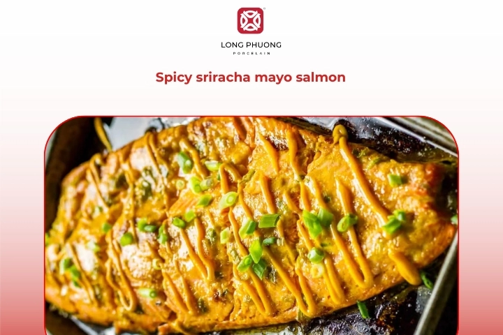 Spicy sriracha salmon mayo recipe fresh from oven