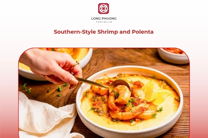 Southern style shrimp and polenta rich shrimp polenta comfort dish