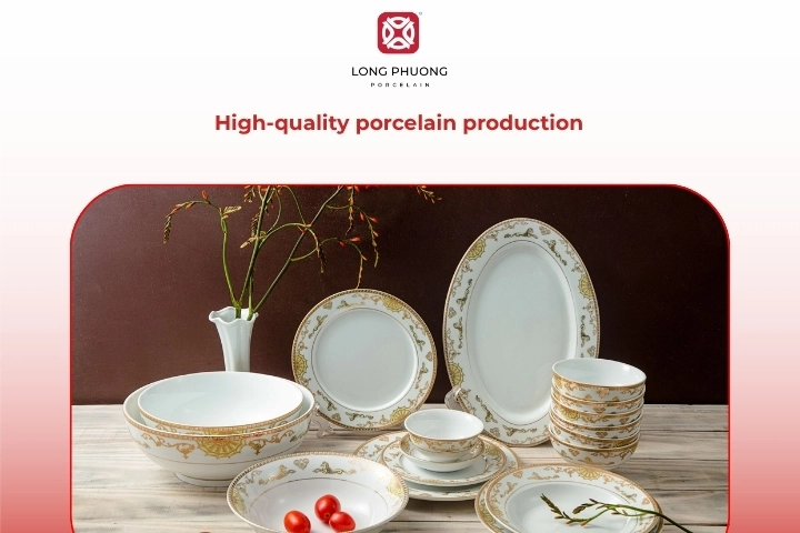 High-quality porcelain production for durable and elegant dinnerware