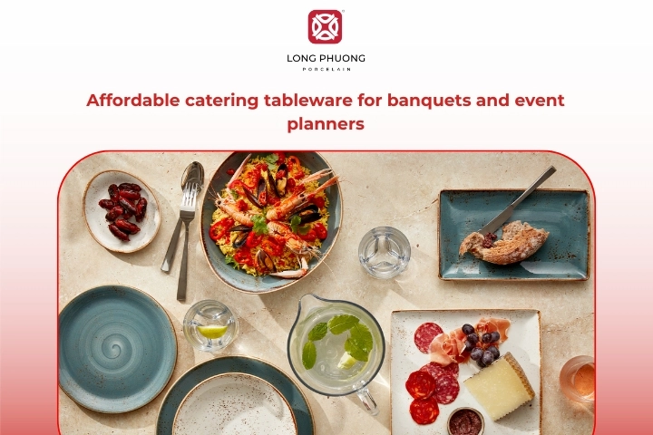 Affordable catering tableware for events and banquets