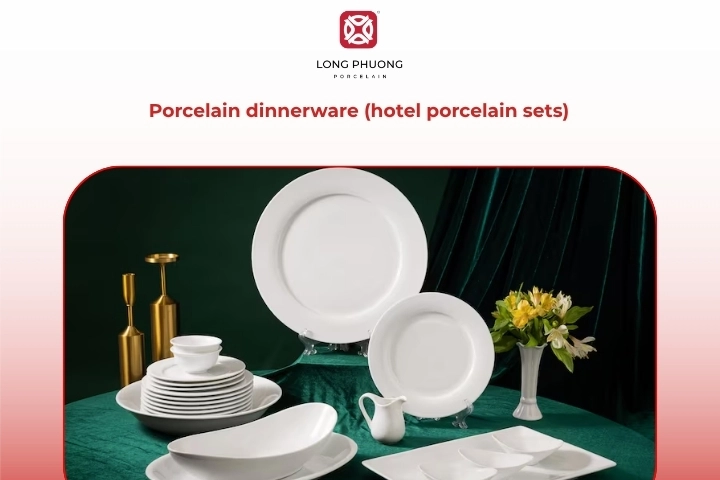 Porcelain dinnerware hotel porcelain sets for hospitality