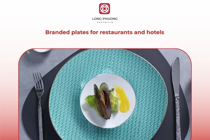 Branded plates for restaurants and hotels service