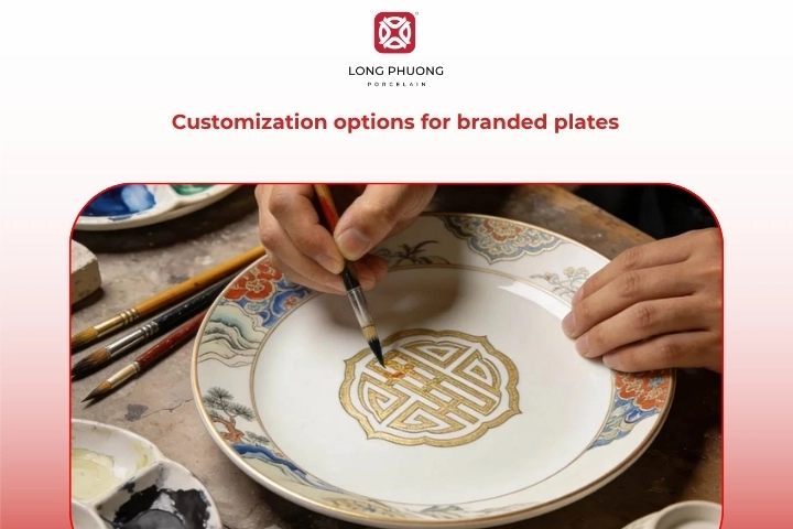 Customization options for branded plates design