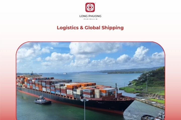 Logistics and international shipping for porcelain tableware