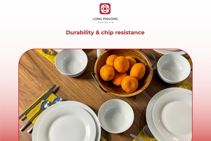 Durability and chip resistance of hotel and restaurant tableware