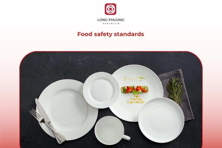 Food safety compliance of porcelain tableware for hospitality