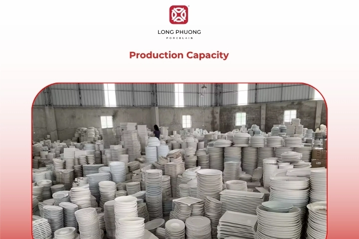 Evaluate production capacity of porcelain tableware suppliers