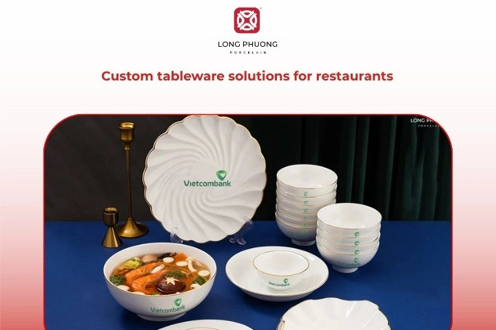 Custom tableware solutions for restaurant branding and horeca use
